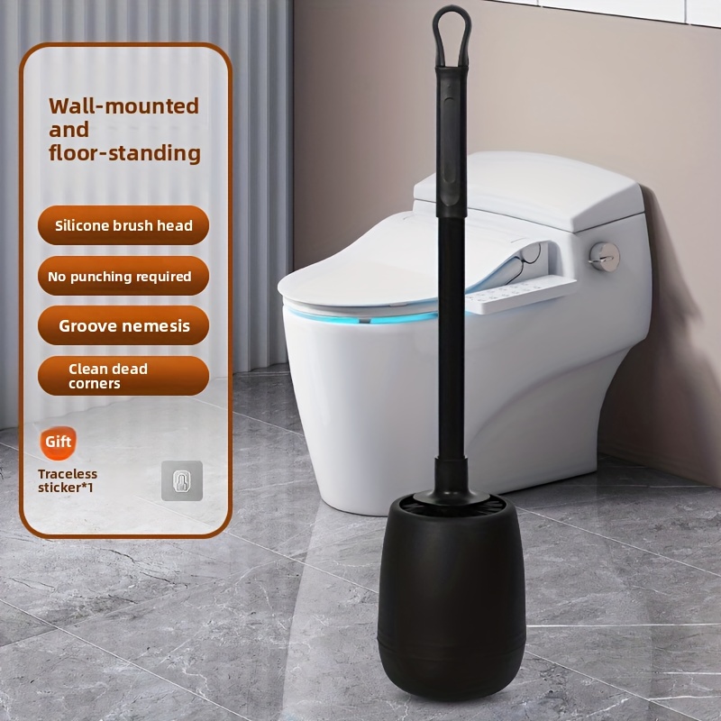 Toilet Brush Holder - ​ Multifunktionales, belüftetes Toilettenbürsten-Set – Wand-