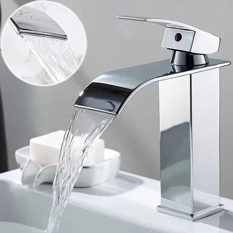 Home Bathroom Wash Basin - Badezimmer Home Wasserfall Waschen Kupferkern Wasserfall