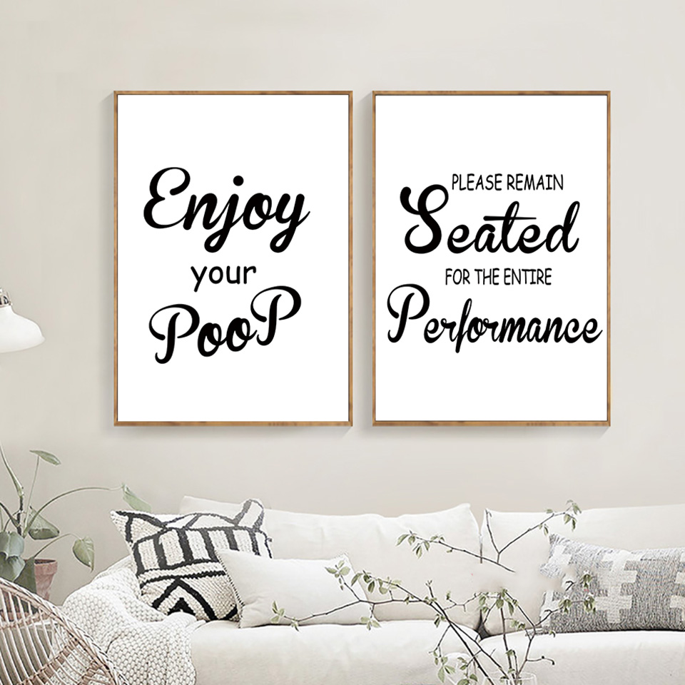 Home Bathroom Quotes - Kreative Badezimmer Witze Zitat Bilder Wand
