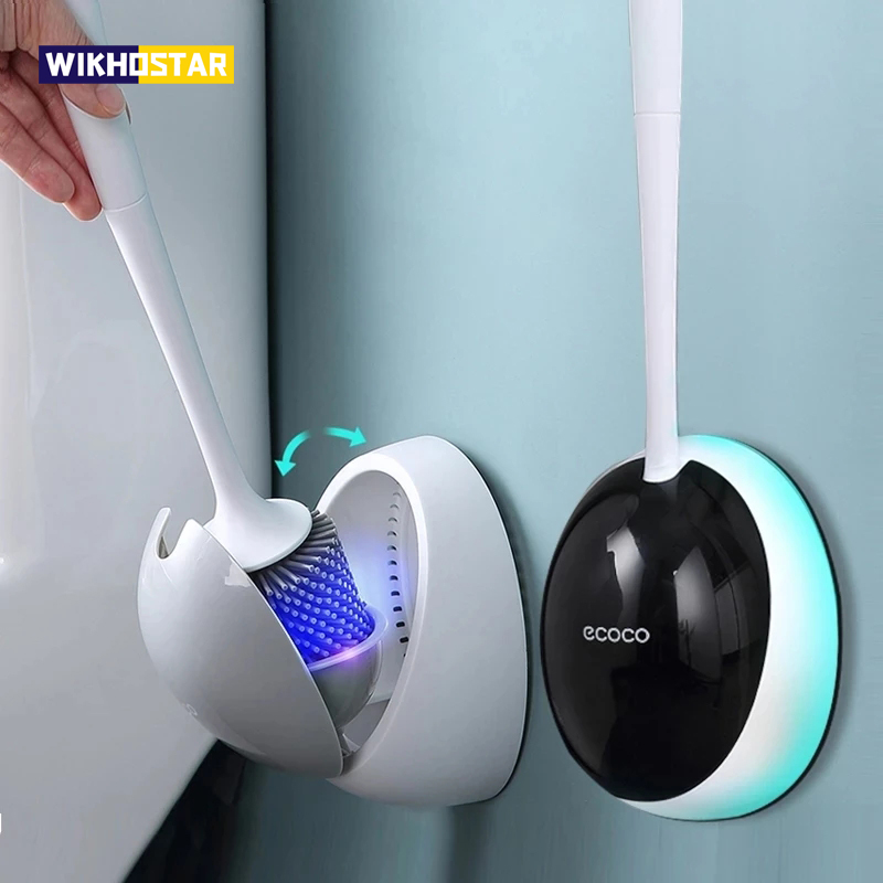 Toilet Brush Holder - WIKHOSTAR TPR Silikon Wc Pinsel WC