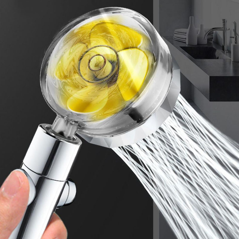Home Assistant Bathroom Fan - Wassersparender Duschkopf Hochdruck Turbo Propeller Flow