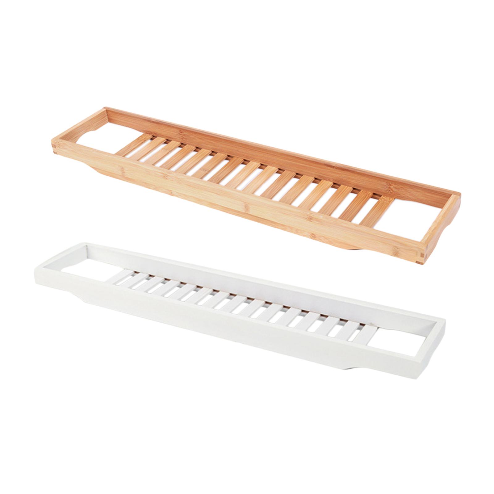 Bath Caddy Tray - Bambus-Badewannenablage, Dusch-Seifenablage, Handtuchhalter, Badezimmer-Buchhalter