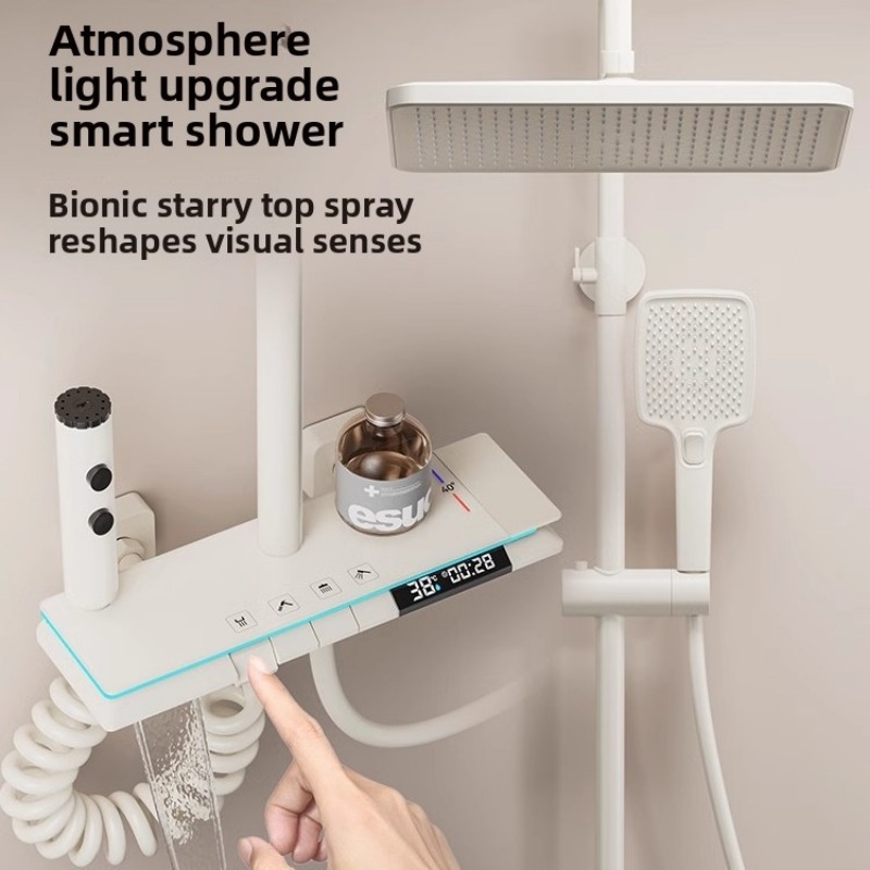 Home In Bathroom - Thermostatisches Duschset für Zuhause, Badezimmer-Duschkopf mit