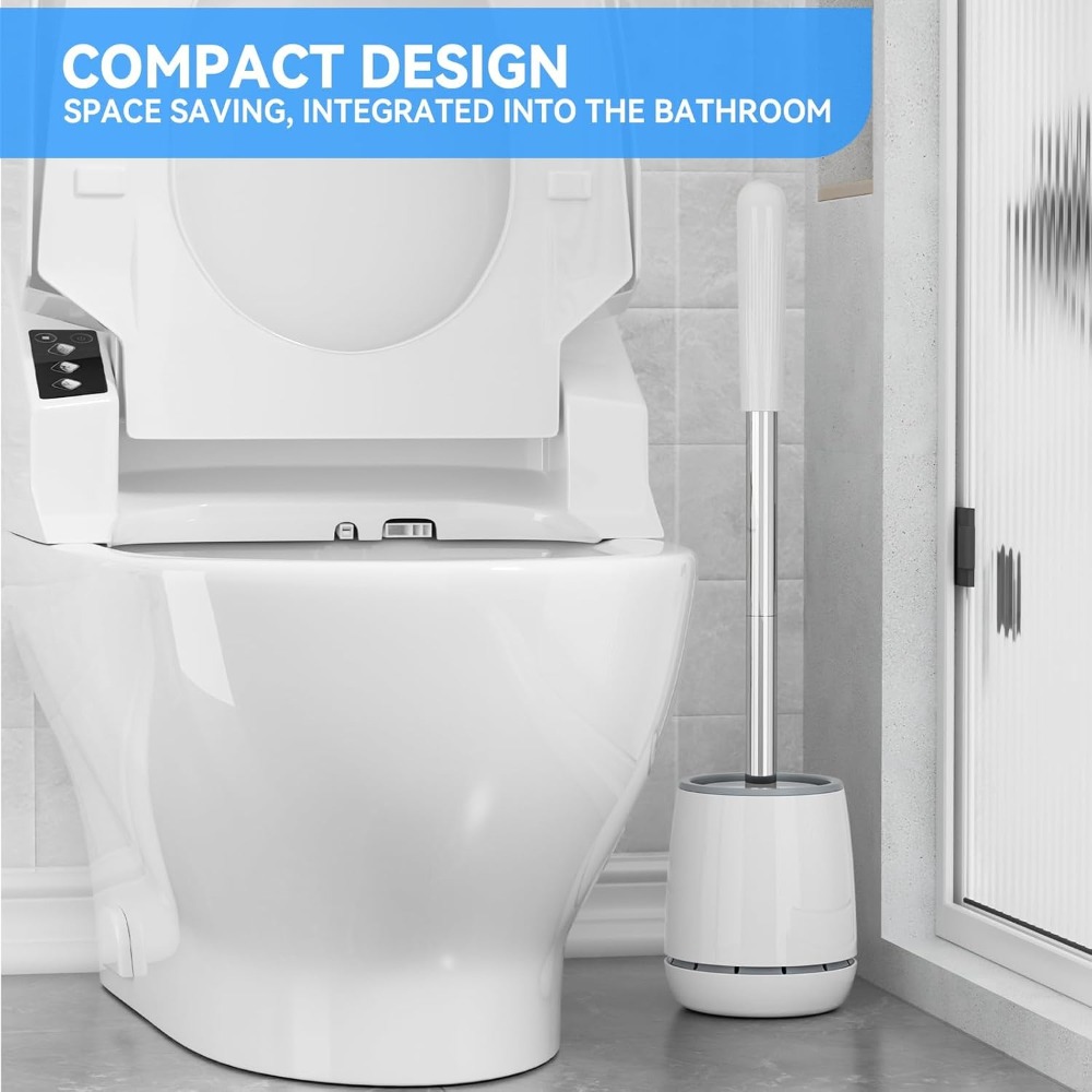 Toilet Brush Holder - Toilettenbürste und Halter mit 304 Edelstahlgriff,
