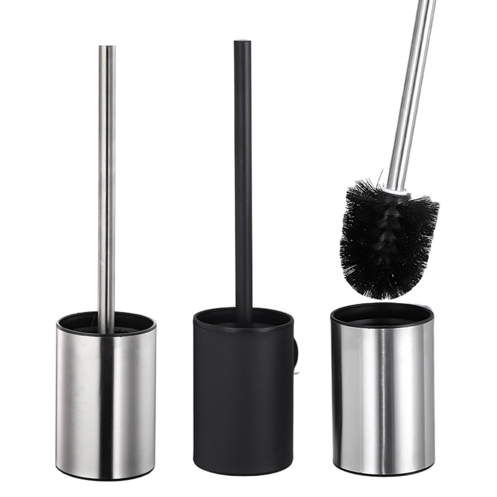 Toilet Brush Holder - Toilettenbürsten-Set aus Edelstahl, nicht perforiert, zur