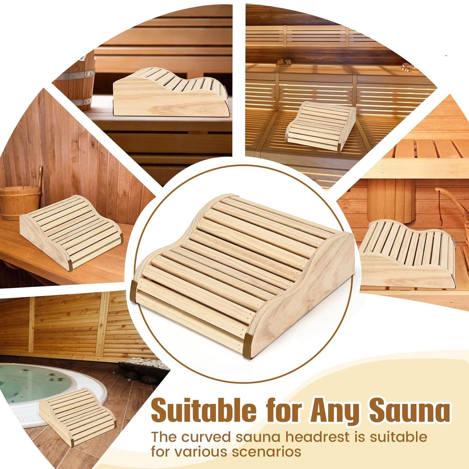 Home Bathroom With Sauna - Sauna-Kopfstütze, ergonomisches Zubehör, bequemes Zubehör, Nackenkissen