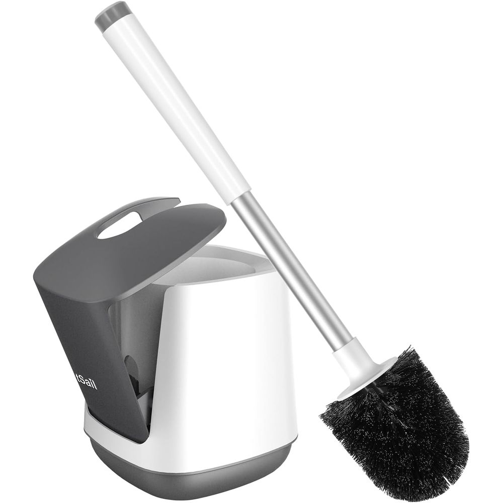 Toilet Brush Holder - Toilettenbürstenhalter mit Schließdeckel und extra langem