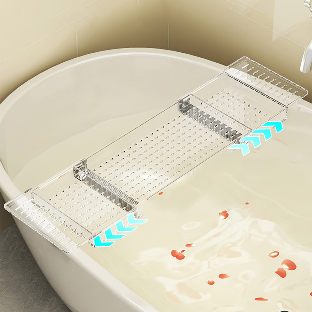 Bath Caddy Tray - Luxuriöse erweiterbare Badewanne – Caddy-Tablett mit