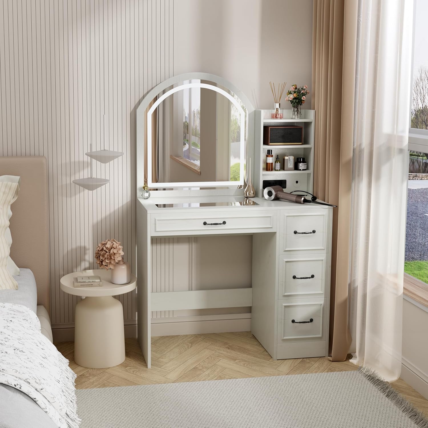 Moderner Schminktisch mit bele – Home Outlet Bathroom Vanity Bewertung und Preis