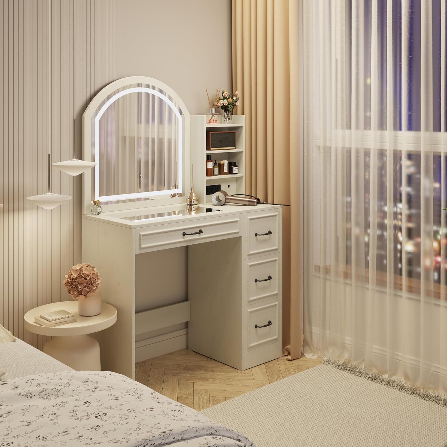 Moderner Schminktisch mit bele – Home Outlet Bathroom Vanity Bewertung und Preis