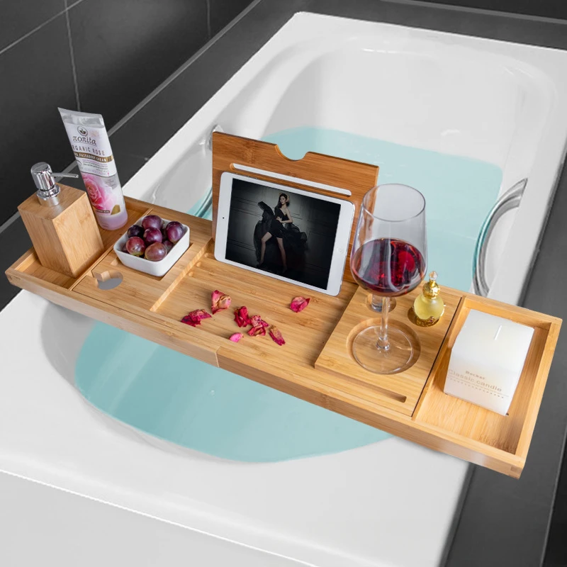 Ausziehbares Spa-Badewannentab – Bath Caddy Tray Bewertung und Preis