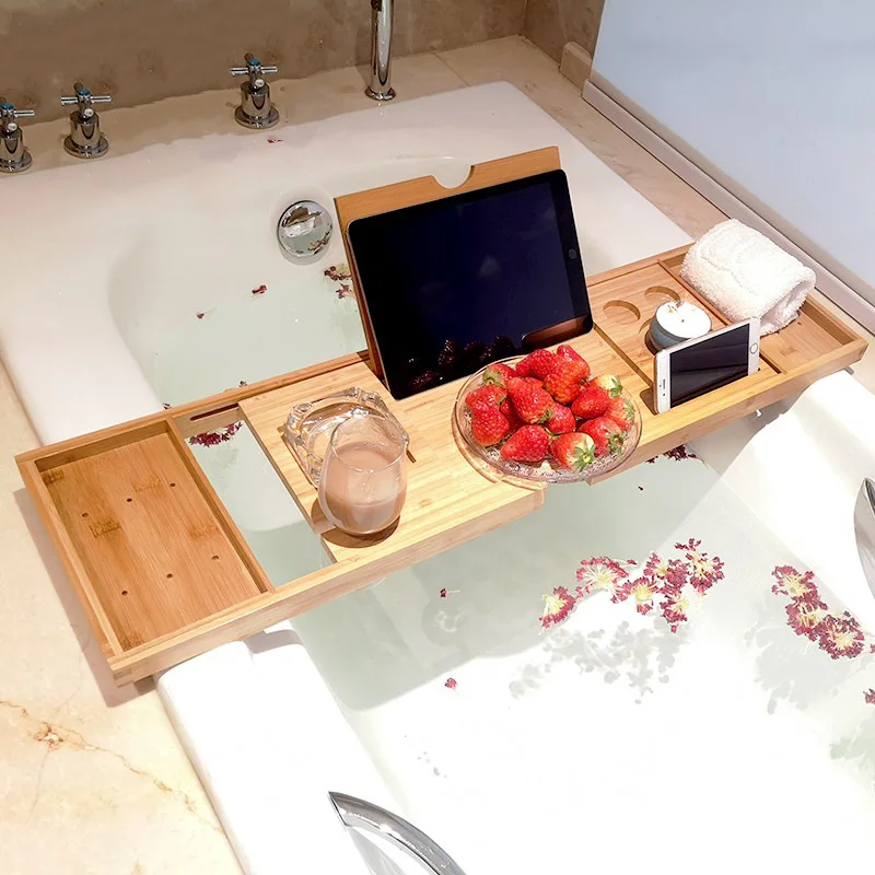 Ausziehbares Spa-Badewannentab – Bath Caddy Tray Bewertung und Preis
