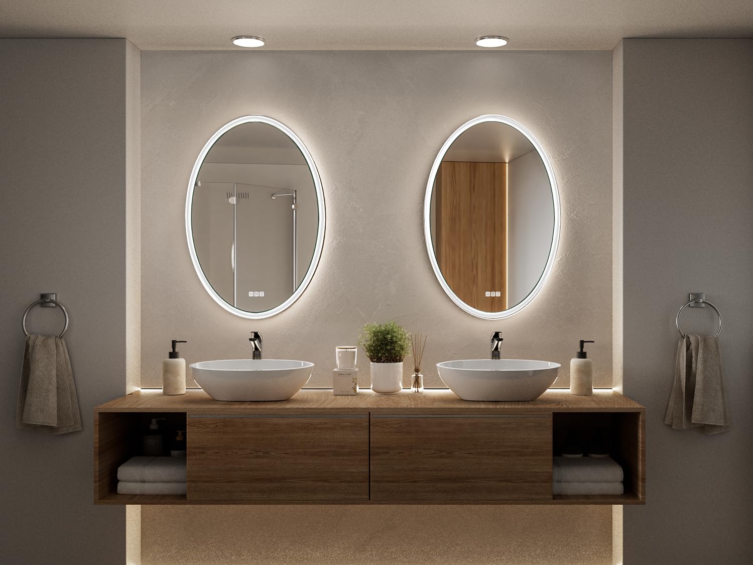 24x36 Ovaler LED-Badezimmerspi – Home Bathroom Colors Bewertung und Preis
