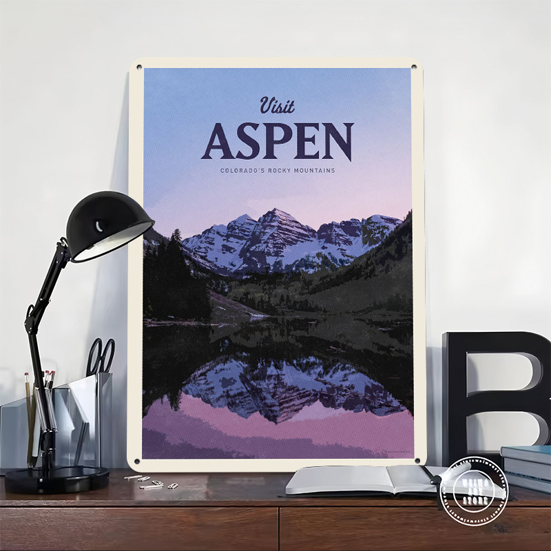 Aspen 3D-Textur-Poster, indivi – Bathroom Home Visit Bewertung und Preis