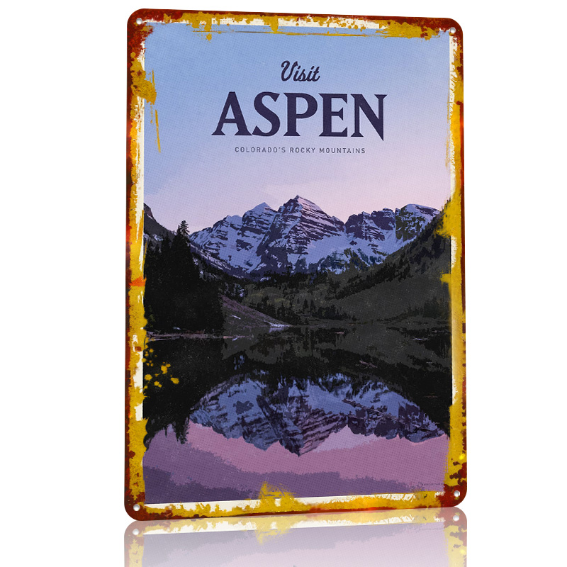 Aspen 3D-Textur-Poster, indivi – Bathroom Home Visit Bewertung und Preis