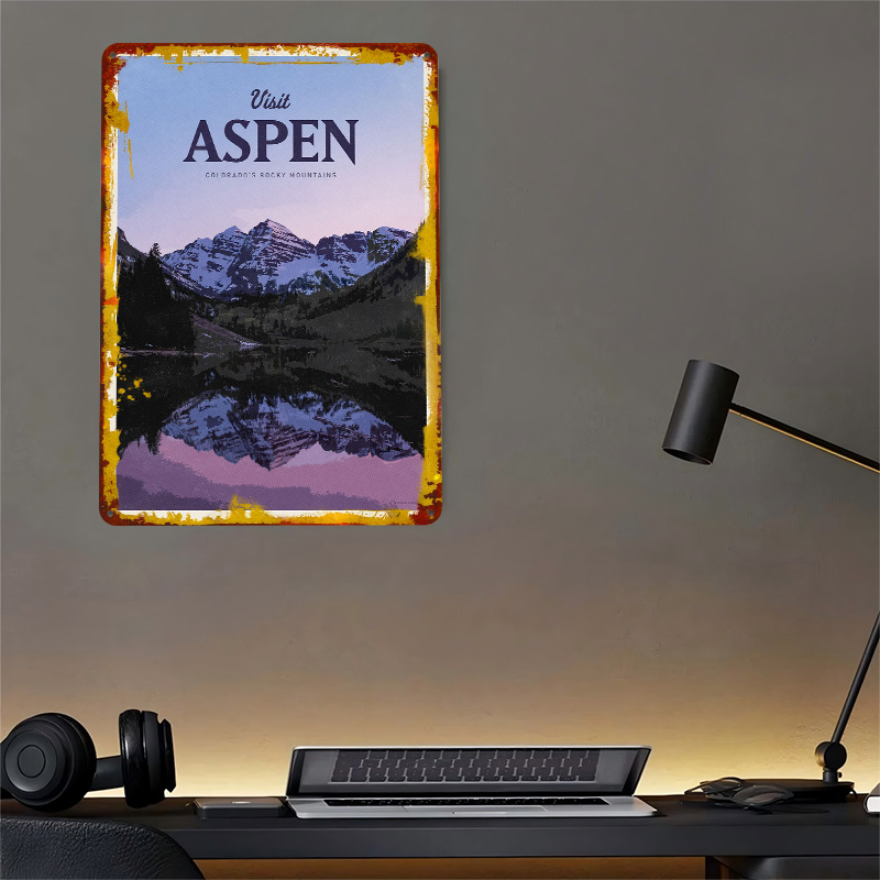 Aspen 3D-Textur-Poster, indivi – Bathroom Home Visit Bewertung und Preis