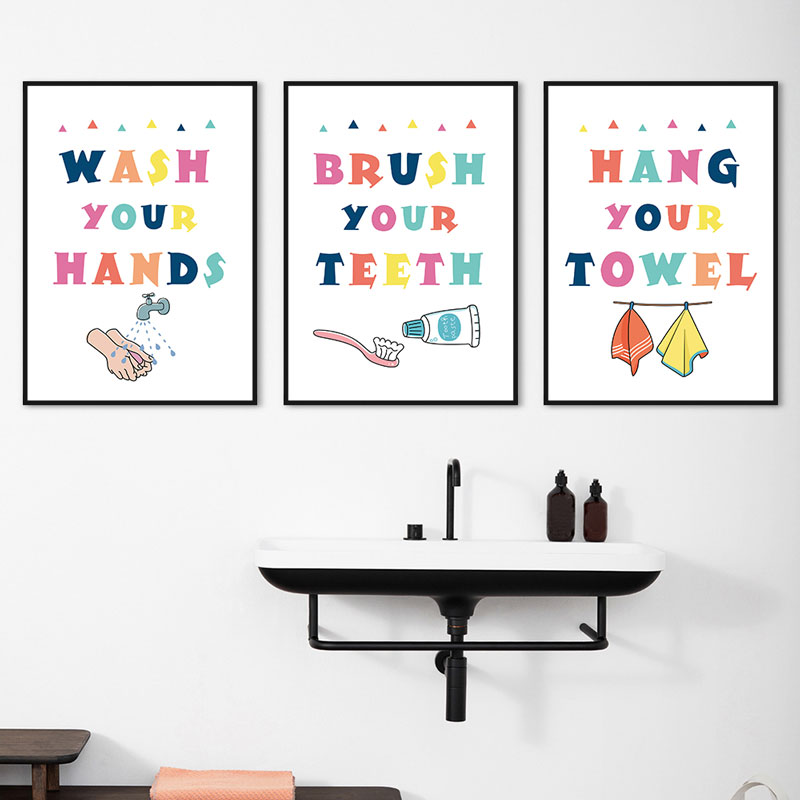 Moderne bunte Kinder-Badezimme – Home Bathroom Quotes Bewertung und Preis