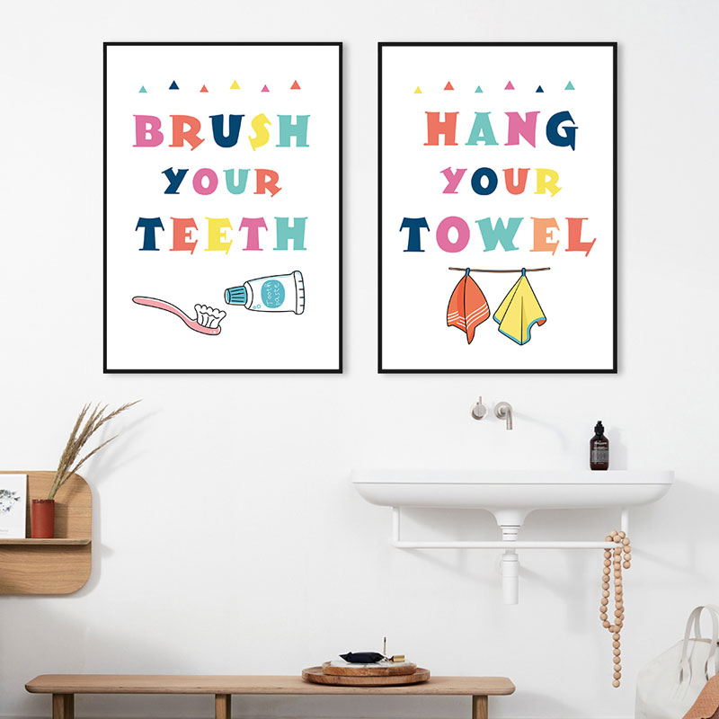 Moderne bunte Kinder-Badezimme – Home Bathroom Quotes Bewertung und Preis