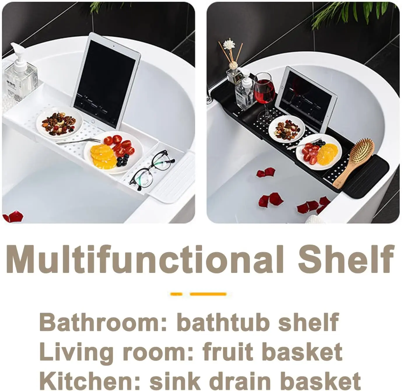 Ausziehbares Badewannenablage- – Bath Caddy Tray Bewertung und Preis