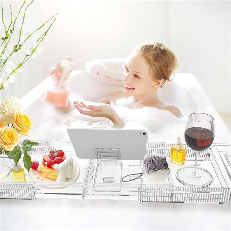 AEE2-Ausziehbare Badewannenabl – Bath Caddy Tray Bewertung und Preis