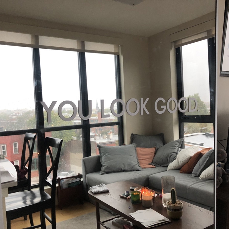 You Look Good Spiegel-Wandaufk – Home Bathroom Quotes Bewertung und Preis