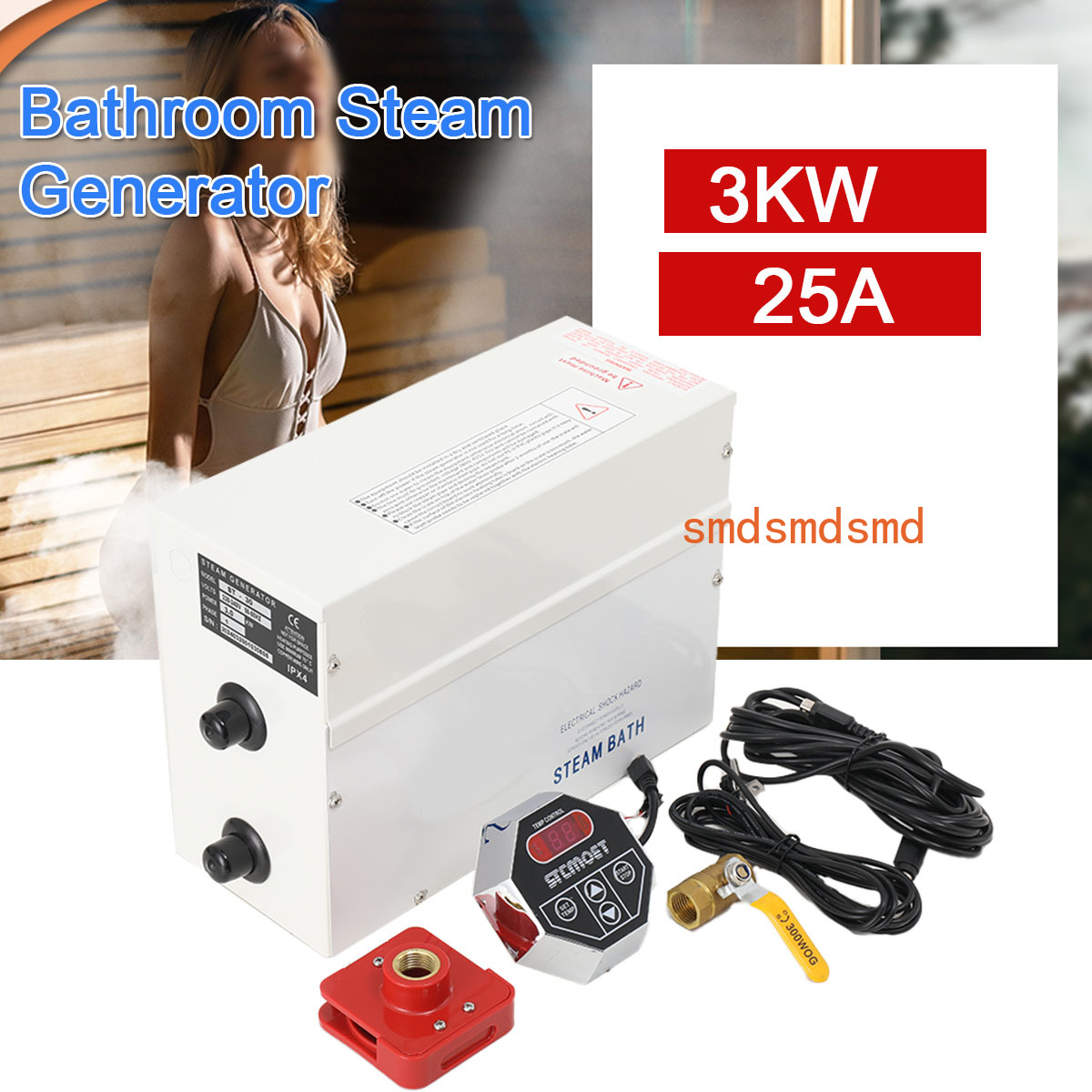 3KW Dampfgenerator Home Dampfm – Home Bathroom With Sauna Bewertung und Preis