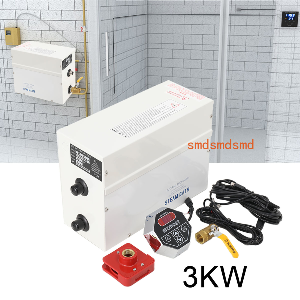 3KW Dampfgenerator Home Dampfm – Home Bathroom With Sauna Bewertung und Preis