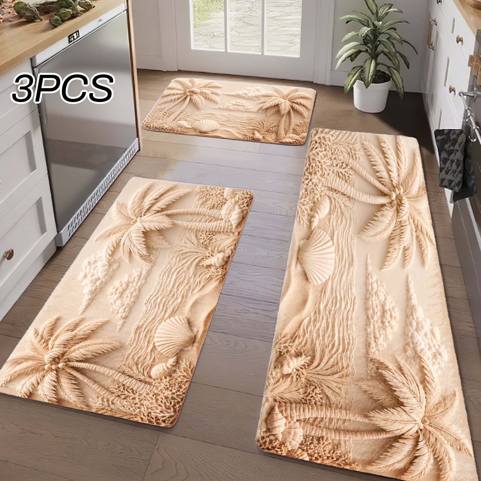 3-teiliges Küchen-Teppich-Set, – Home Bathroom Colors Bewertung und Preis