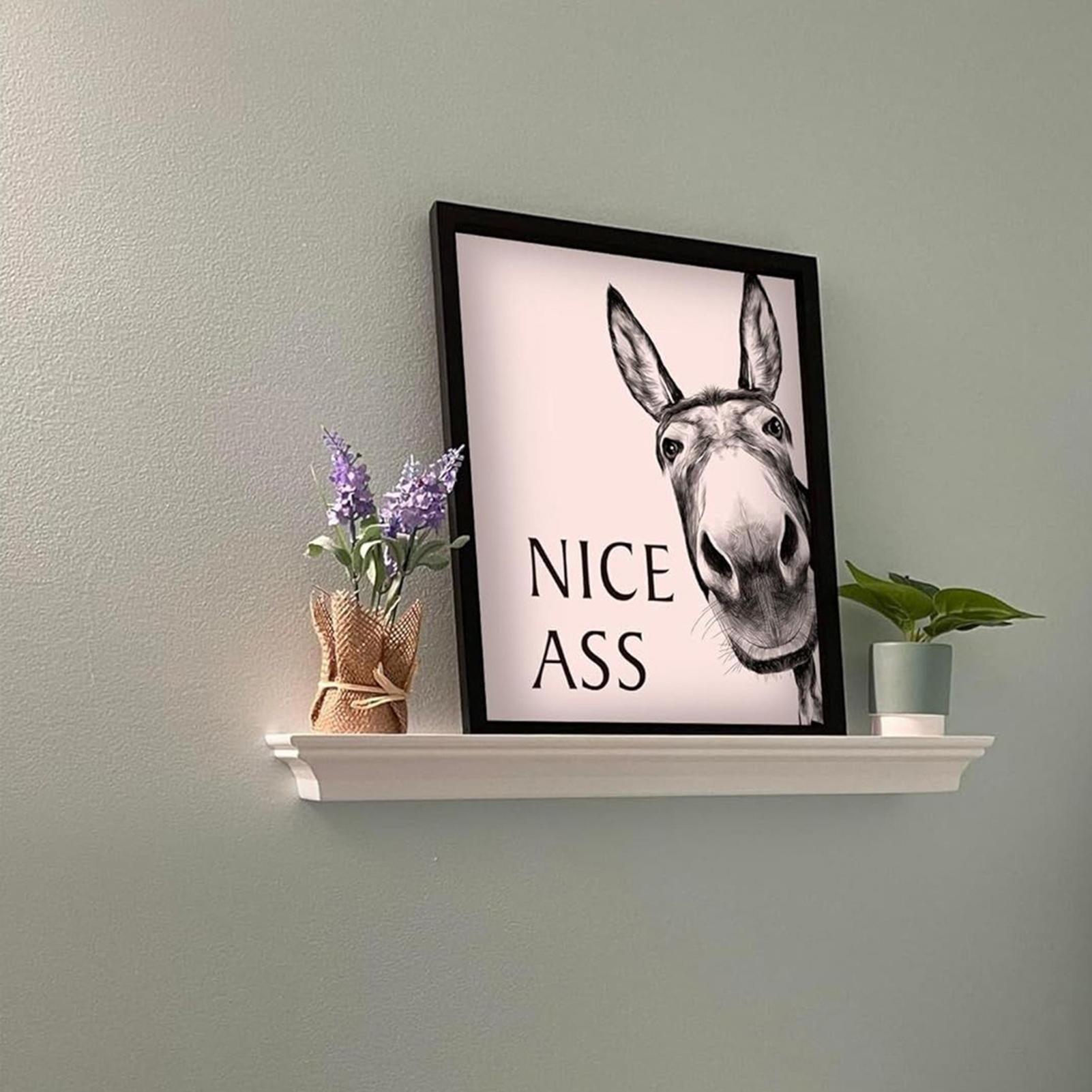 Abstrakte lustige Tiere Esel P – Home Bathroom Quotes Bewertung und Preis